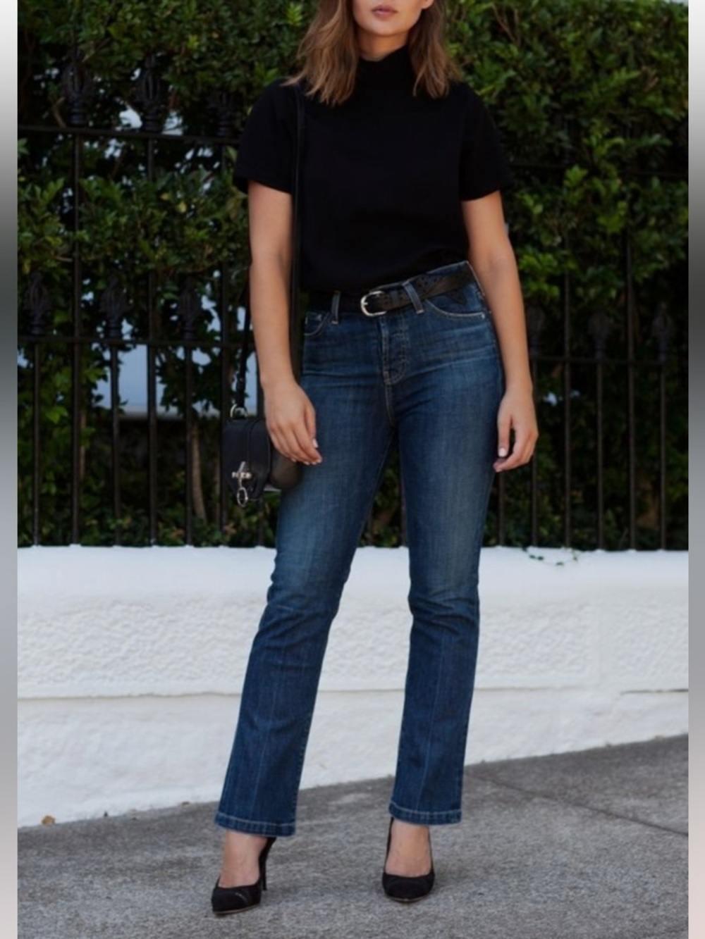 Alexa Chung for Sdriano Goldschmied in Mid Dark Wash 27